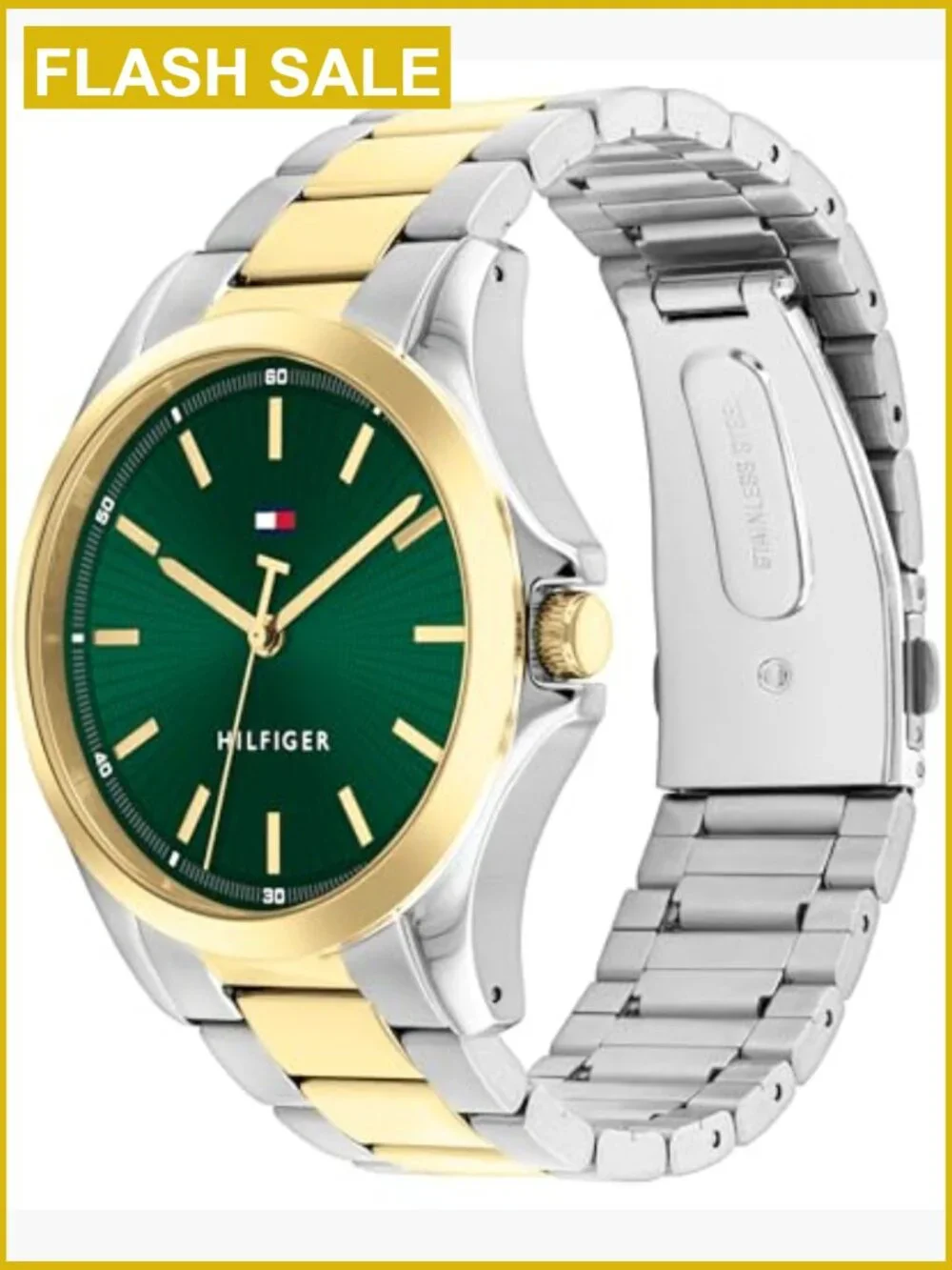 Men's Quartz Bracelet Watch 42mm Water Resistant Sunray Dial